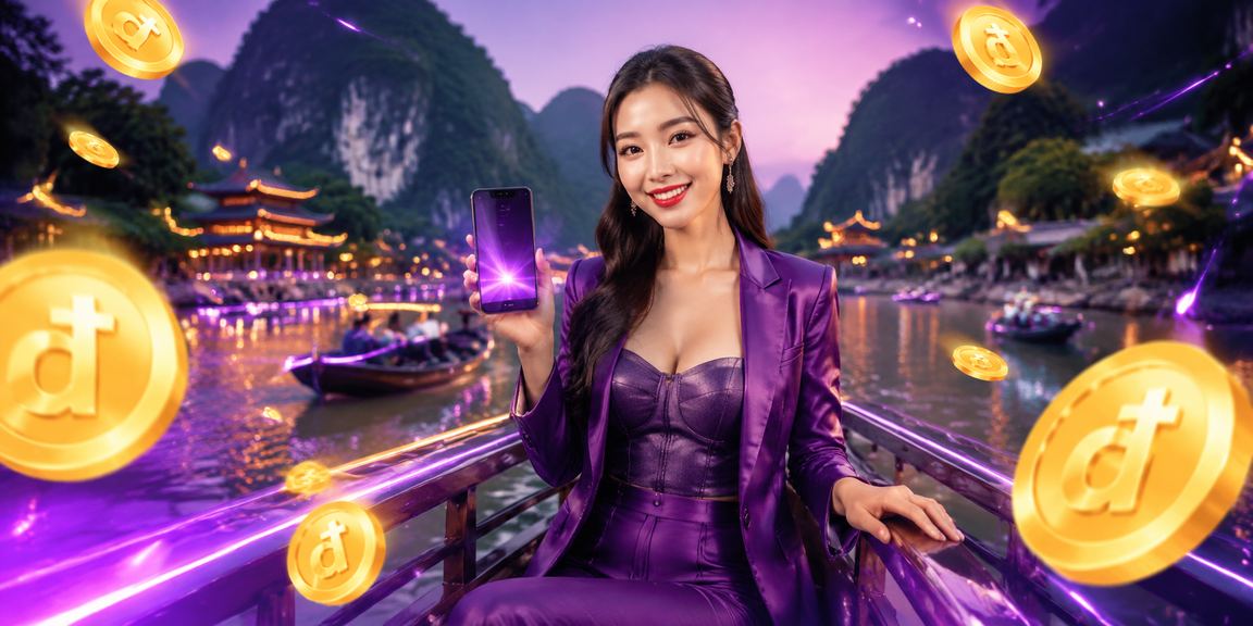 Người dùng tại Ninh Bình trải nghiệm casino di động dưới ánh đèn neon về đêm qua màn hình smartphone